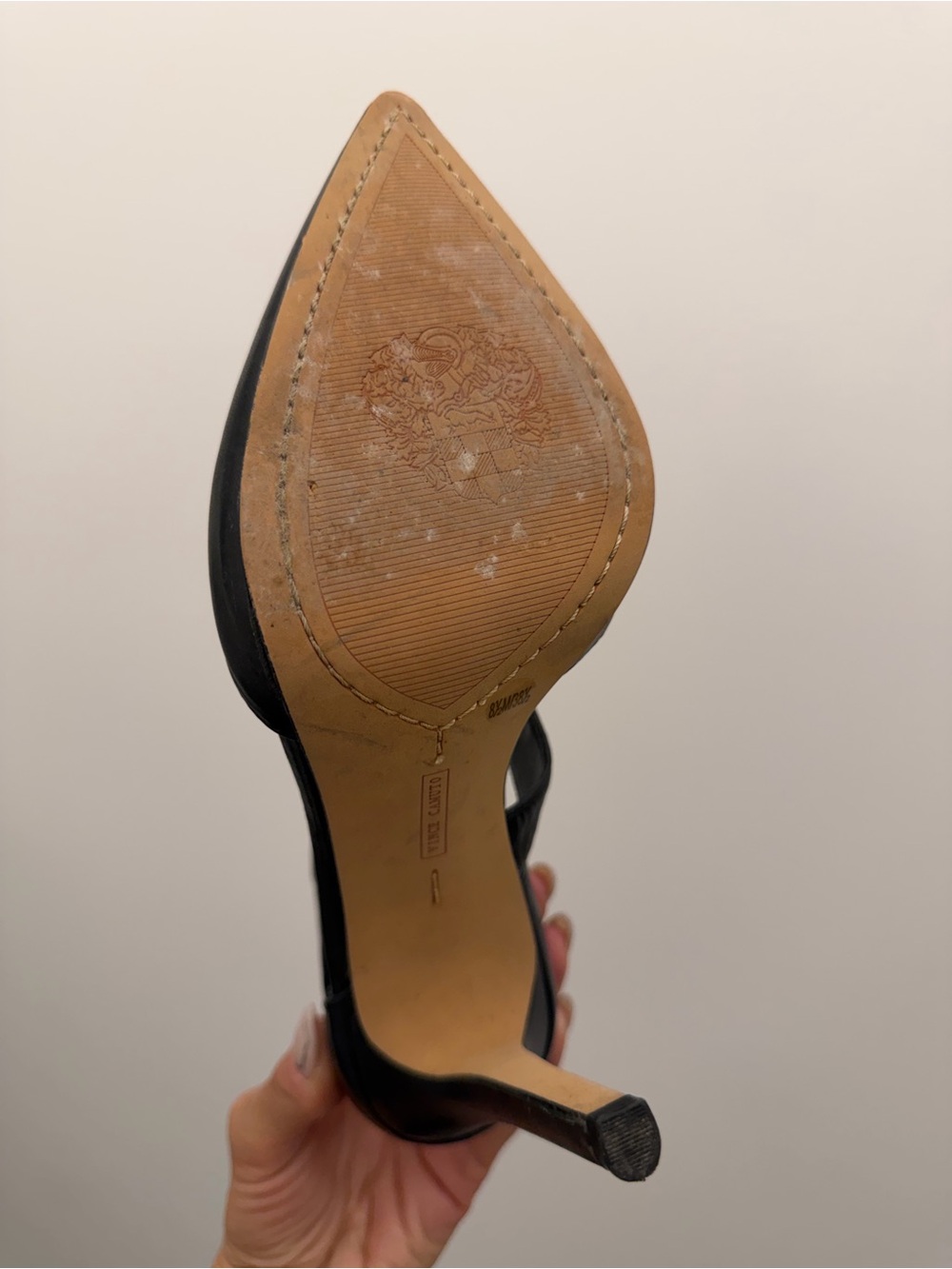 VINCE CAMUTO Carlotte
Leather Asymmetrical Strappy
Pointed Heel - Picture 6 of 14